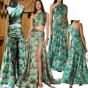 🆕 BRONX & BANCO 🧿 NWOT Jafari Havana Cut Out Gown, Vibrant Green - Sz M / US 6